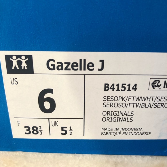 NIB Adidas Originals Pink Suede Gazelle - Picture 6 of 8